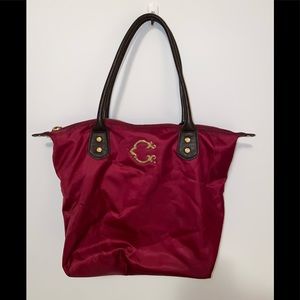 Burgundy maroon shoulder purse